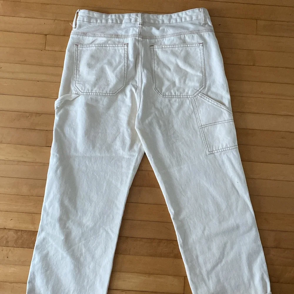 S.O.N.G. Off-white Carpenter 90s Boyfriend jeans 13/31 button fly - Picture 4 of 4